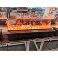 120cm Indoor Electric Fireplaces LED Display Remote Control US Plug Water Vapor Mist Fire Steam Steel Material Household Use