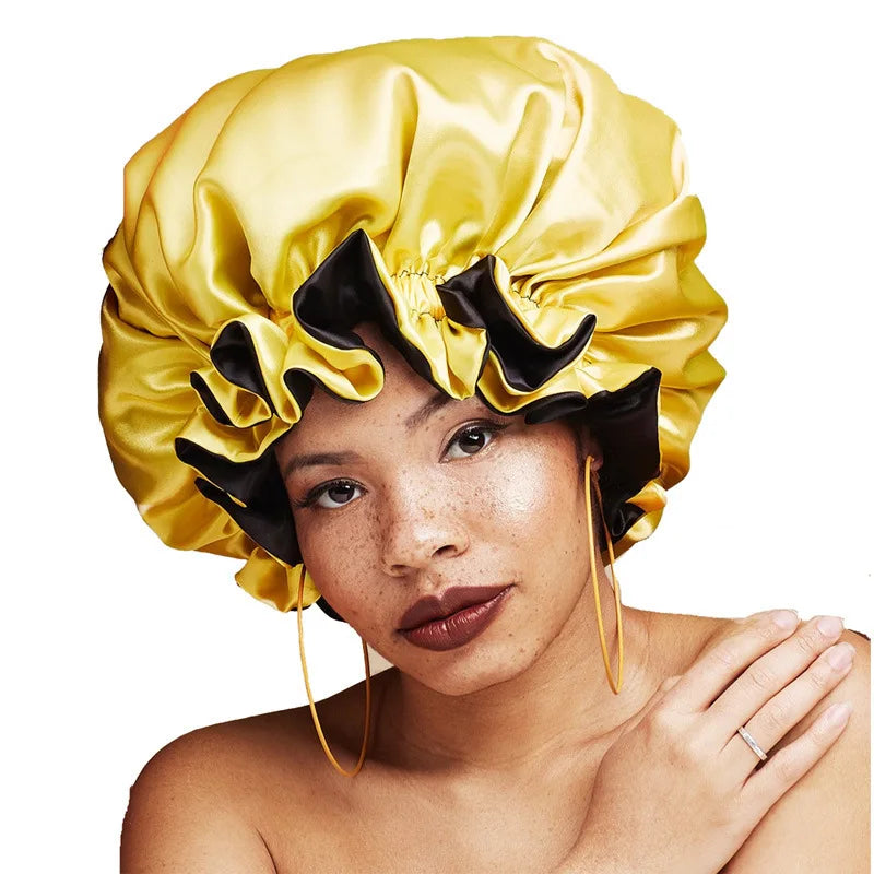 BESEELLA Fully Adjustable Reversible Satin Silk Bonnet Double Layer Wholesale Price Excellent Value