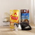 Modern Cartoon Fashion Foldable Crinkle Cat Tunnel Funny Style Sleep Bag Play Hideaway Space-Saving for Cats of All Sizes Ages