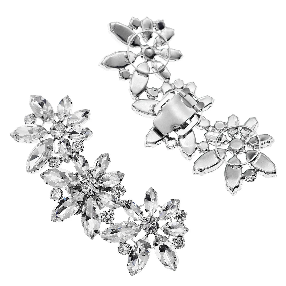 Fashion Jewelry Shoe Accessories Crystal Rhinestone Shoe Clip Buckle Lace Shoe Upper Decoration