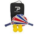 Promotion Pickleball Racket Gift With Balls Carry Bag Rough Surface Carbon Fiber Glass Pickleball Paddle Set MegaBDM