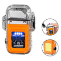 Mini COB LED USB Rechargeable Portable Flashlight Waterproof Pocket Keychain Torch Electric Arc Lighter ABS Body IP65 Rating