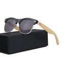 2022 Hot Selling Handmade Framed Fashion Custom logo Wood Bamboo Uv400 in Stock Pc Lens Sunglasses