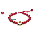 Handmade  Resin Amber Bakelite Bracelet Jewelry Braided Charm Beaded Bracelet Gift for Women
