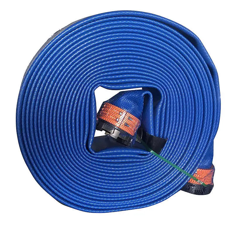 3.3MPa Working Pressure & 10.0MPa Burst Pressure 200m Length Blue Rugged 6 Inch TPU Oil Transfer Layflat Hose