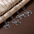Pet Memorial Gift Necklace Personalized Stainless Steel Necklace Dog Name Custom Necklace for Women Men