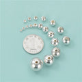Wholesale 925 Sterling Silver Round Ball Beads Different Size 3mm 4mm 5mm 6mm Spacer Bead for Jewelry Making Findings