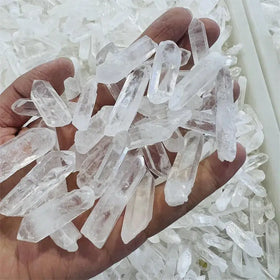 Hot Sale Natural Raw Lemurian Quartz Crystal Tower Reiki Rough clear Quartz Crystal Points for Gifts Decoration