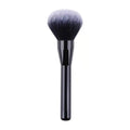 Custom Large Powder Brush with Solid Wood Paint Handle Aluminum Tube Synthetic Hair for Face Makeup Foundation Compliant