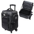 KONCAI Makeup Artist Train Case Large Trolley Travel Vanity Cosmetic Beauty Makeup  case Pouch Box Bag