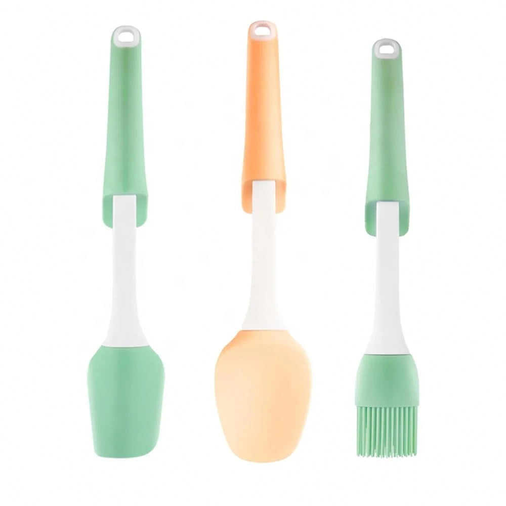 2024 New Silicone Spatula Barbecue Brush Kitchen Baking Tool Multifunctional Butter Spatula Silicone Oil Brush Cream Spatula