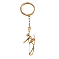 Gold Plated Custom 3d Letter Keyring Maker Handbags Embossed Alloy Words logo Keychains for Gift