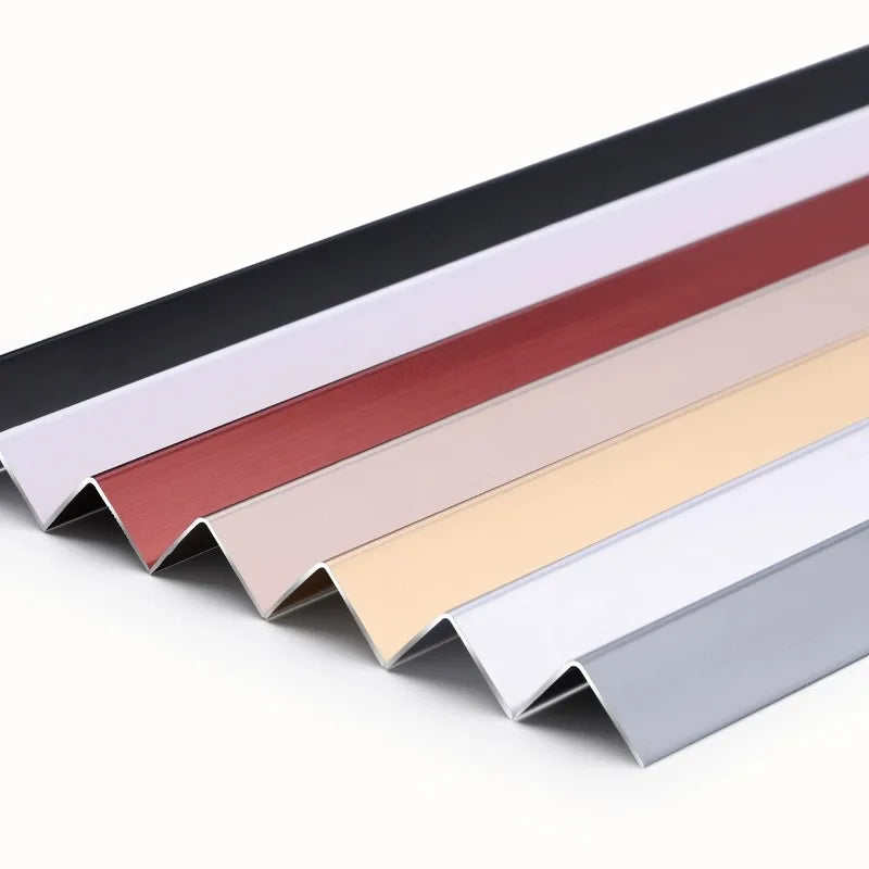 Modern L-Shape Aluminum Angle Guard Tile Trims Suppliers' Wall Corner Protection Trim for Exterior Use Metal Material