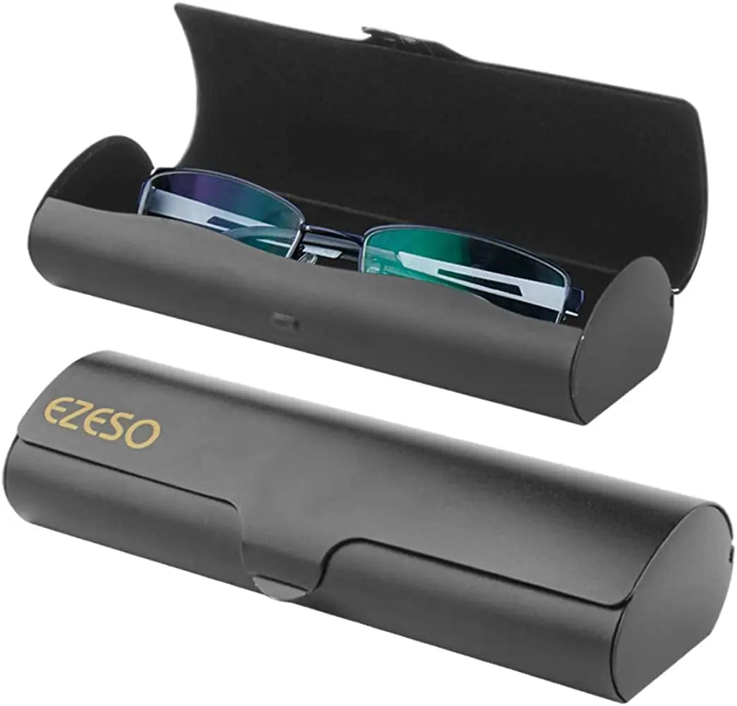 Custom Folded Dual Aluminum Metal Protection Eyeglass Case Sunglasses Case