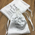 Custom 6*7 Inches Satin Drawstring Hair Extensions Storage Bag Recyclable Packaging for Hair with Custom Logo for Promotion