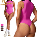 Women's Sleeveless Tummy Control Bodysuit One Piece Yoga Jumpsuit with Shaping Base Corset Slimming Sports Jumpsuit