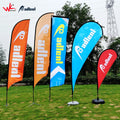 Factory Outlet 5M Full Fiberglass Beach Flag Pole Promotional Banner for Exhibitions