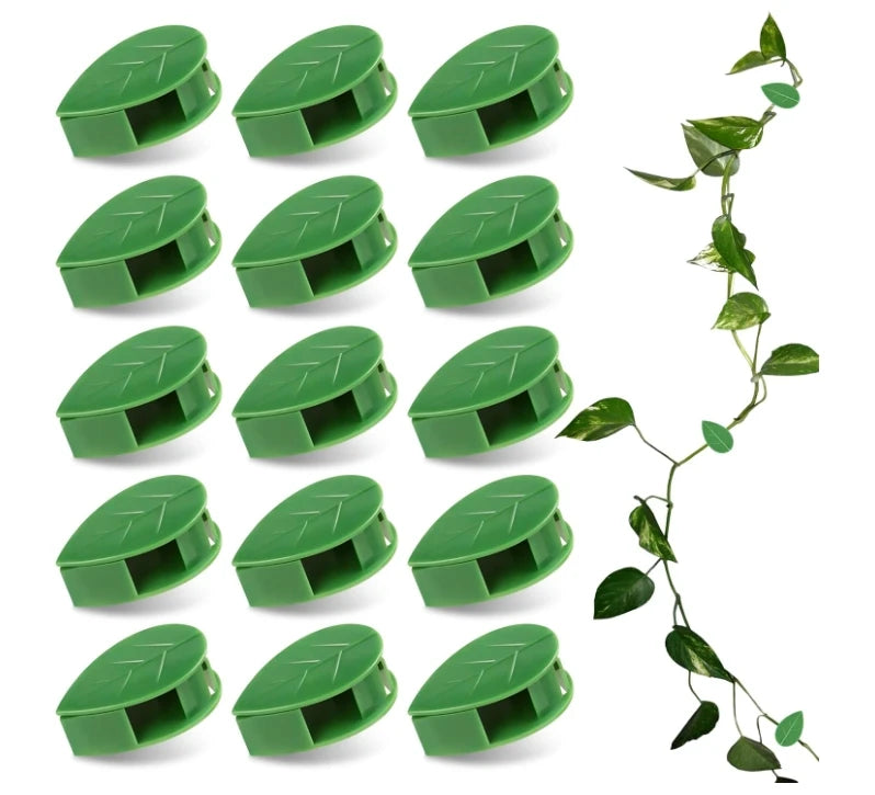 Leaf Design Climbing Wall Self-Adhesive Fixture Rattan Vine Fixed Buckle Leaf Plant Clips for Climbing Plants