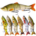 Bass Artificial Lifelike Swim Bait Multi Jointed 3 Segmented Swimbait Fishing Hard Lures