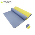 TOPKO Ready to Ship Double Layer TPE Yoga Mat Hot Selling Floding Yoga Mat