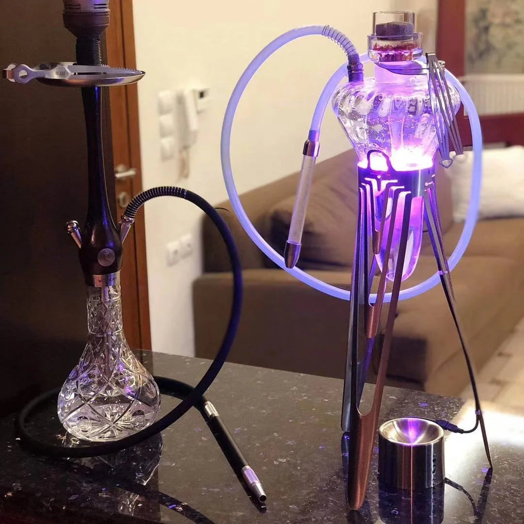 Glass Customized Unique Luxury Shisha Hookah Narguile of Medusa
