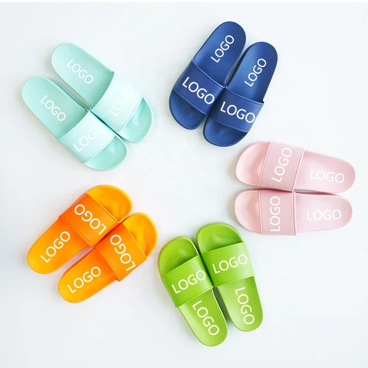 Beach Slide Shoes Foot Wear Personalized Simple Design Causal Slides Customized Logo Hotel Slippers Fast Delivery Large Size