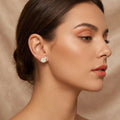 14K Gold Plated Fish & Bowknot Cat Animal Stud Earrings Brass Micro Pave CZ Hypoallergenic Jewelry Gift for Girls Women