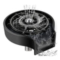 New Hands Free Automatic Rotating Spray Glass Cleaner Washer Mini High Pressure Cup Rinser Dishes Washer for Kitchen