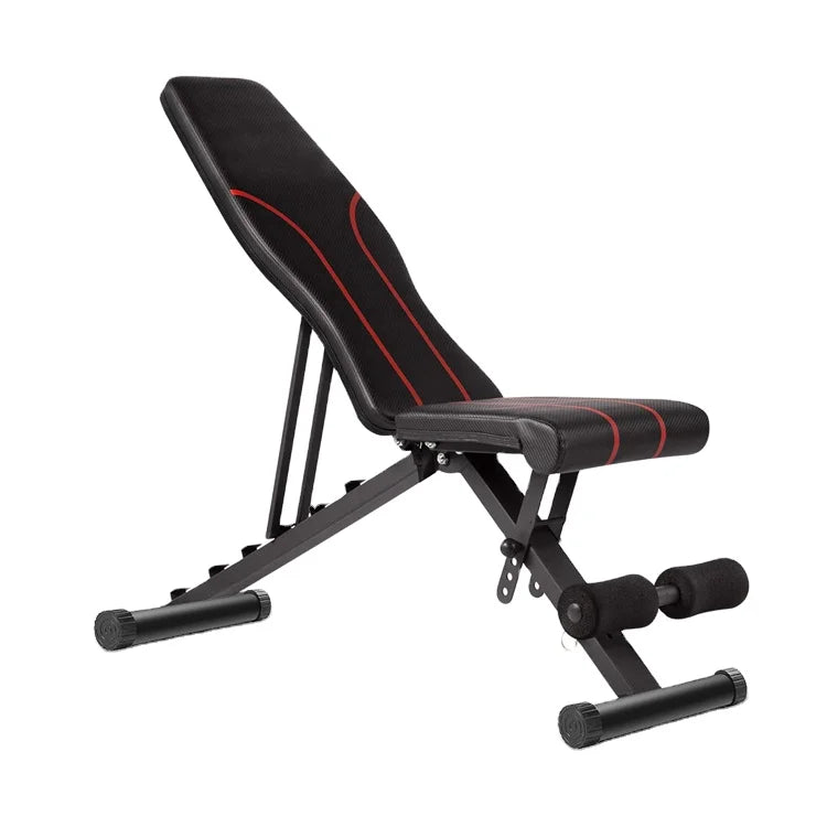 Standard Grade Bench With Incline Decline Flat Exercise Heavy Duty Adjustable Weight Bench for Home Gym and Body Workout