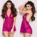 Sexy Lady in Halter Skirt Lace Net Dress with Back Detail 95% Polyester Material Medium Control Custom Brand