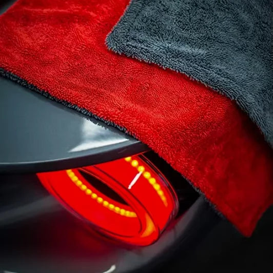 Twisted Loop Knitted Microfiber Car Wash Drying Towel-Quick-Dry & High Absorption Double-Sided Ultra Piles