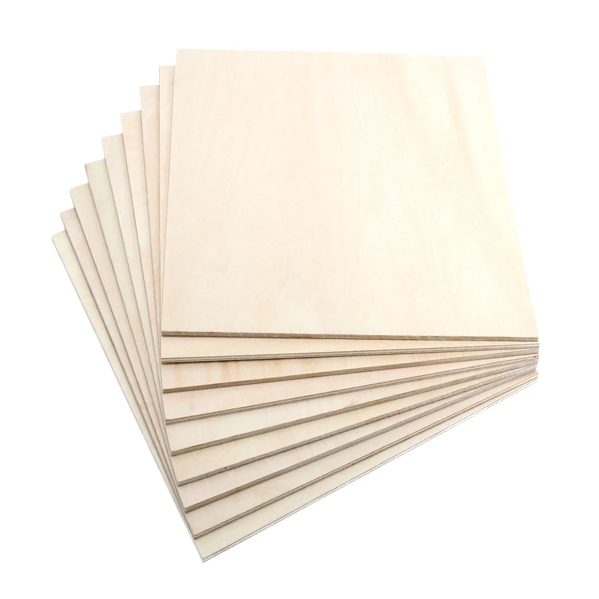Birch/Poplar/Pine/Basswood Laser Cutting Plywood Strong Toughness 1mm-20mm for Laser Cutting Diy Model Craft Puzzle Toys