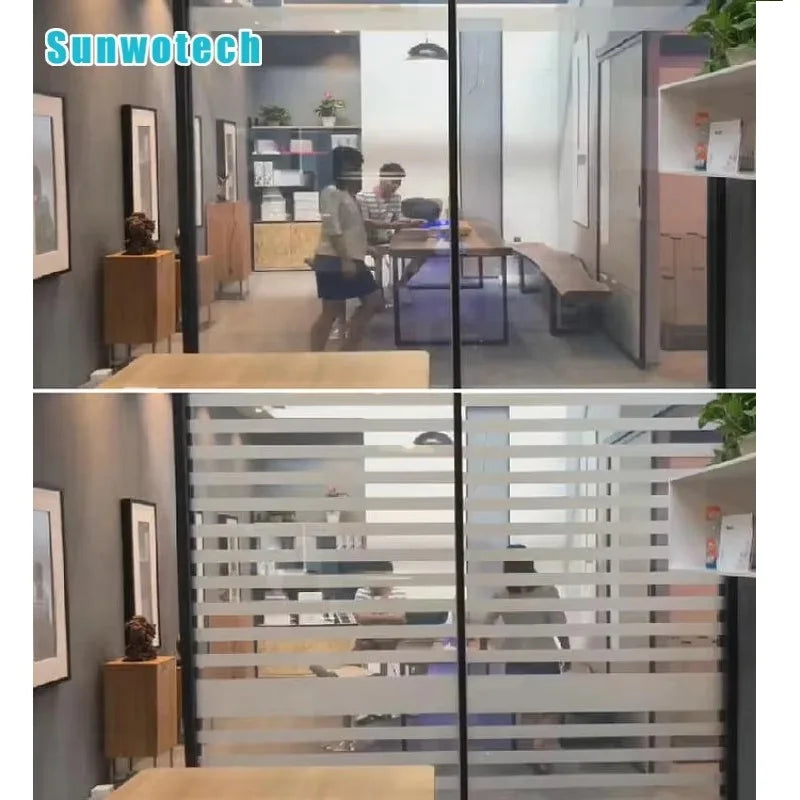 2026 Newest Self-Adhesive Modern Motorized Blind Smart Film Remote Control & Privacy Solution for Home and Office