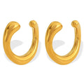 Hot Non Pierced Cuff  Earring for Women Stainless Steel Jewelry Gold Plated No Piercing Ear Hole Cuff Clip on Earrings