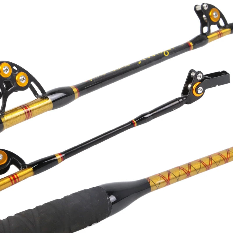 Heavy Super Hard Solid 130LBS Saltwater Deep Drop Swivel Tip Guide Eva Handle Big Game Boat Trolling Fishing Rods