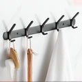 Jelos OEM New Design 5 Hooks Racks Bathroom Kitchen Heavy Duty Punch Free Hanging Clothing Eco-Friendly Stainless Steel