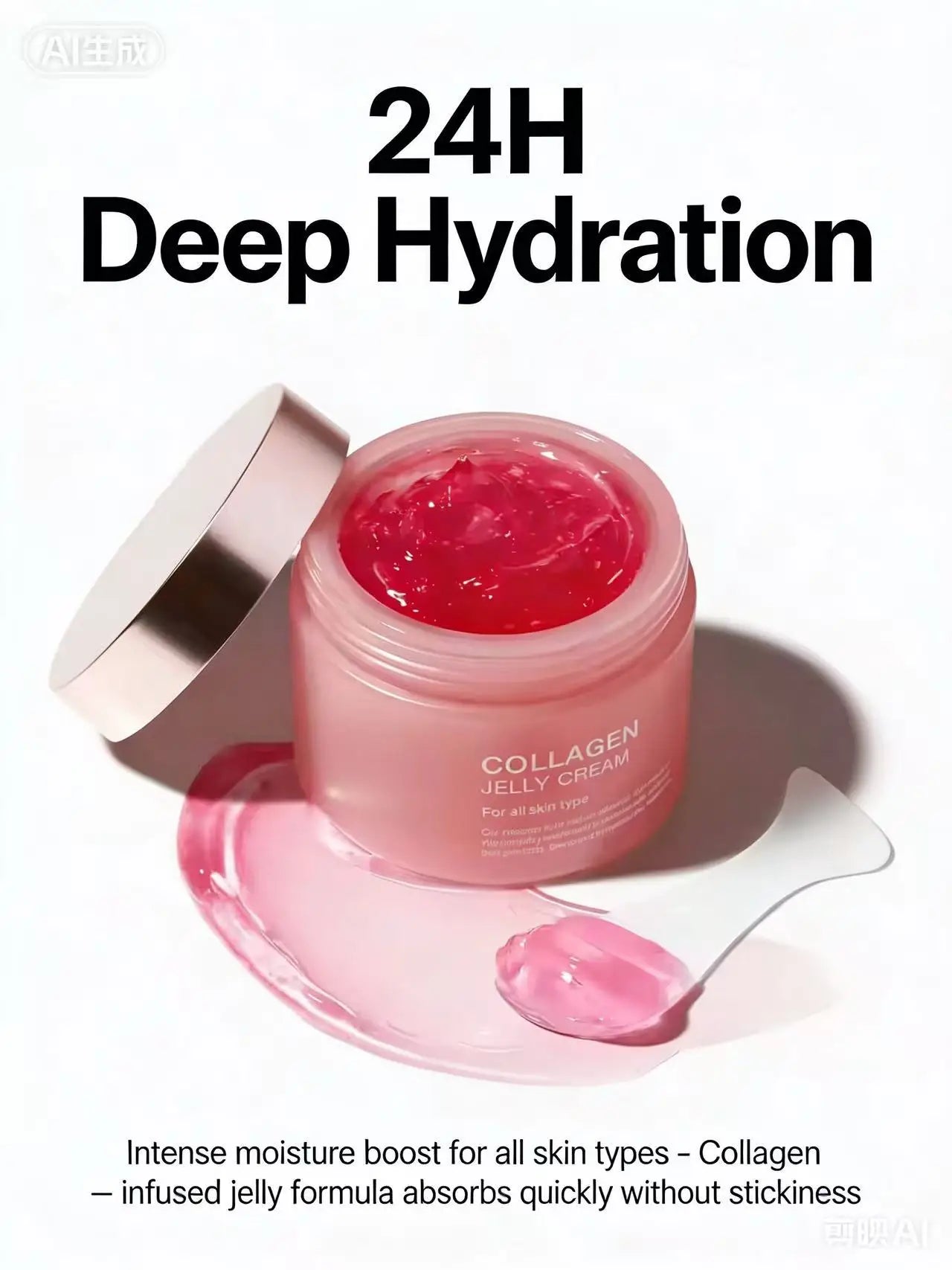 Wholesale Firming Moisturizing Niacinamide Brightening Collagen Jelly Gel Private Label Collagen Skin Care Cream
