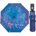 Travel Portable Luxury Custom Digital Printing Umbrella Light Weight Sunny Uv Automatic Fully Automatic Open 3 Folding Umbrella