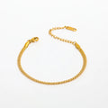Joolim Jewelry Wholesale Herringbone Chain Bracelet Stainless Steel Jewelry
