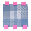 DIY Cake Mold 6pcs Checkered Satchel Striped 3D Embossing Mold Plastic Texture Flip Sugar Printing Mold