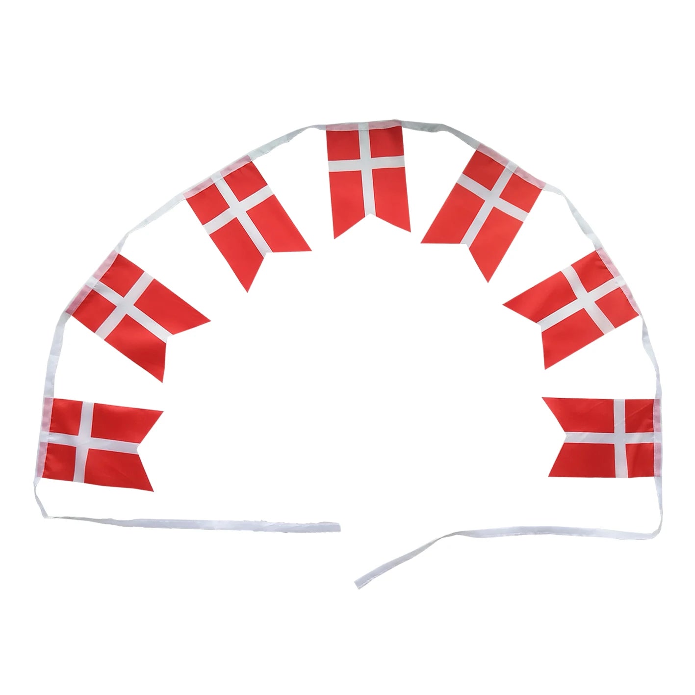 3 Meters Long 14x21cm Digital/Screen Printed Polyester String Bunting Flags Danish Flag Garland Home Decor