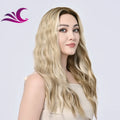 Jewish Wig Factory Curl Highlight High Temperature Futura Silk Protein Fiber Wig Synthetic Lace Front Wig