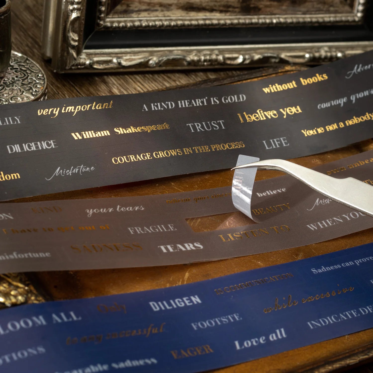 1Roll Tape Shakespeare's Golden Words Series English Accounts DIY Materials Decoration Loop Stickers