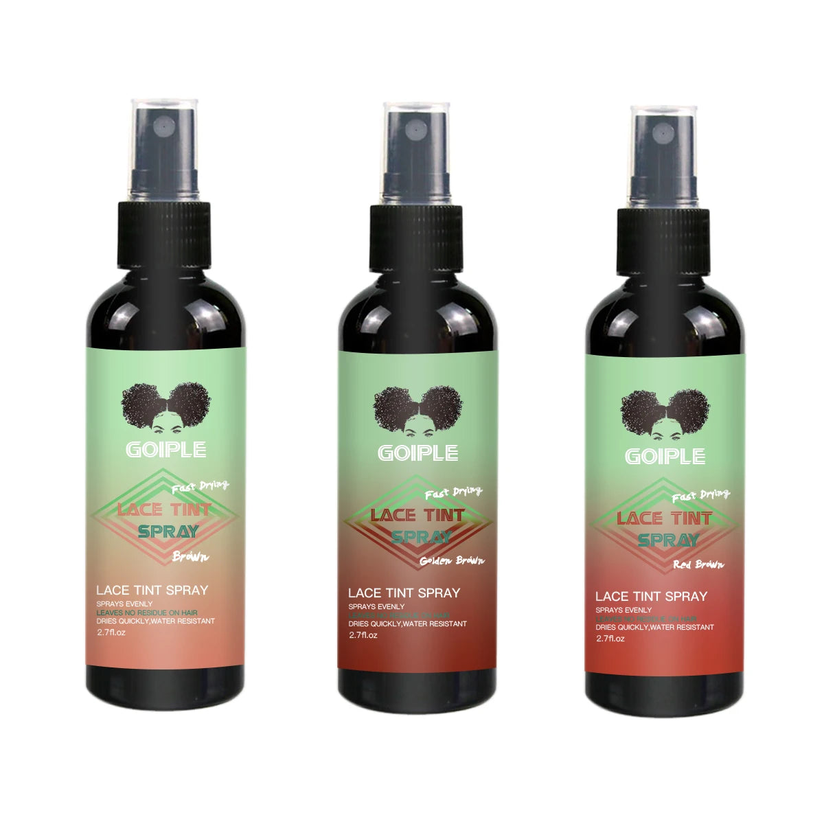 Waterproof Hair Wig Lace Tint Spray for Lace Wigs Private Label Lace Tint Spray Private Label Wig Color Spray
