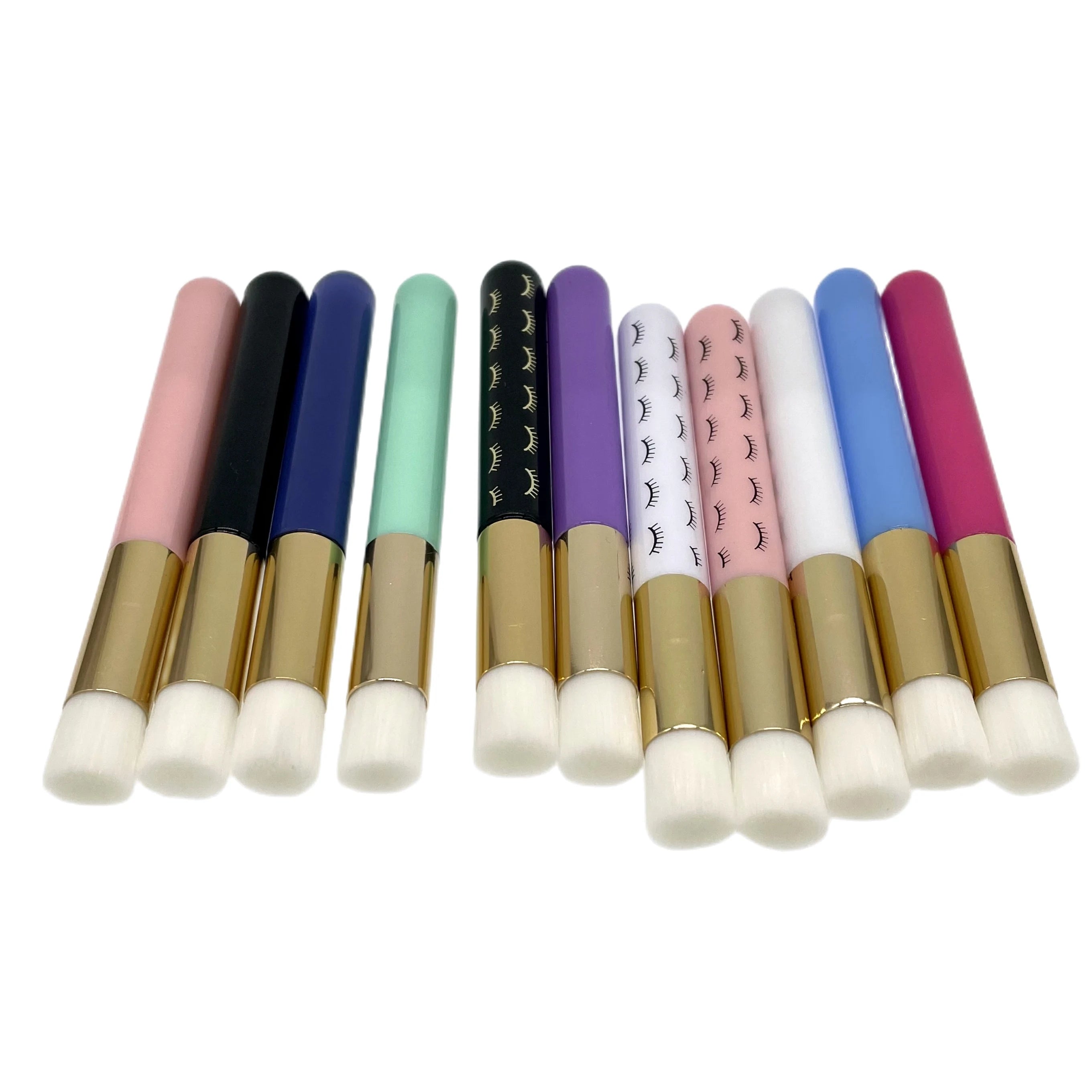Wholesale High Quality Colorful Acrylic Handle Eyelash Cleaner Shampoo Wash Brush
