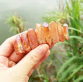 DIY Hottest Style Natural Purpal Crystal Handmade Comb 8cm Hair Clip Bridal Hair Comb