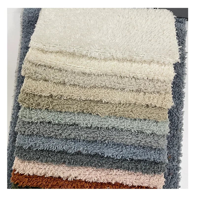 Good Quality Wholesale Cheap Price 100% Polyester Super Soft Plush Boucle Sofa Fabric Fleece Wool for Furniture Textile