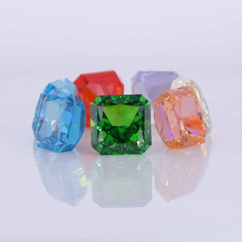 Starsgem Green pink Blue Red Orange Parabia Padparads Color Loose Cubic Zirconia Price Per Gram Cubic Zirconia Stone for Jewelry