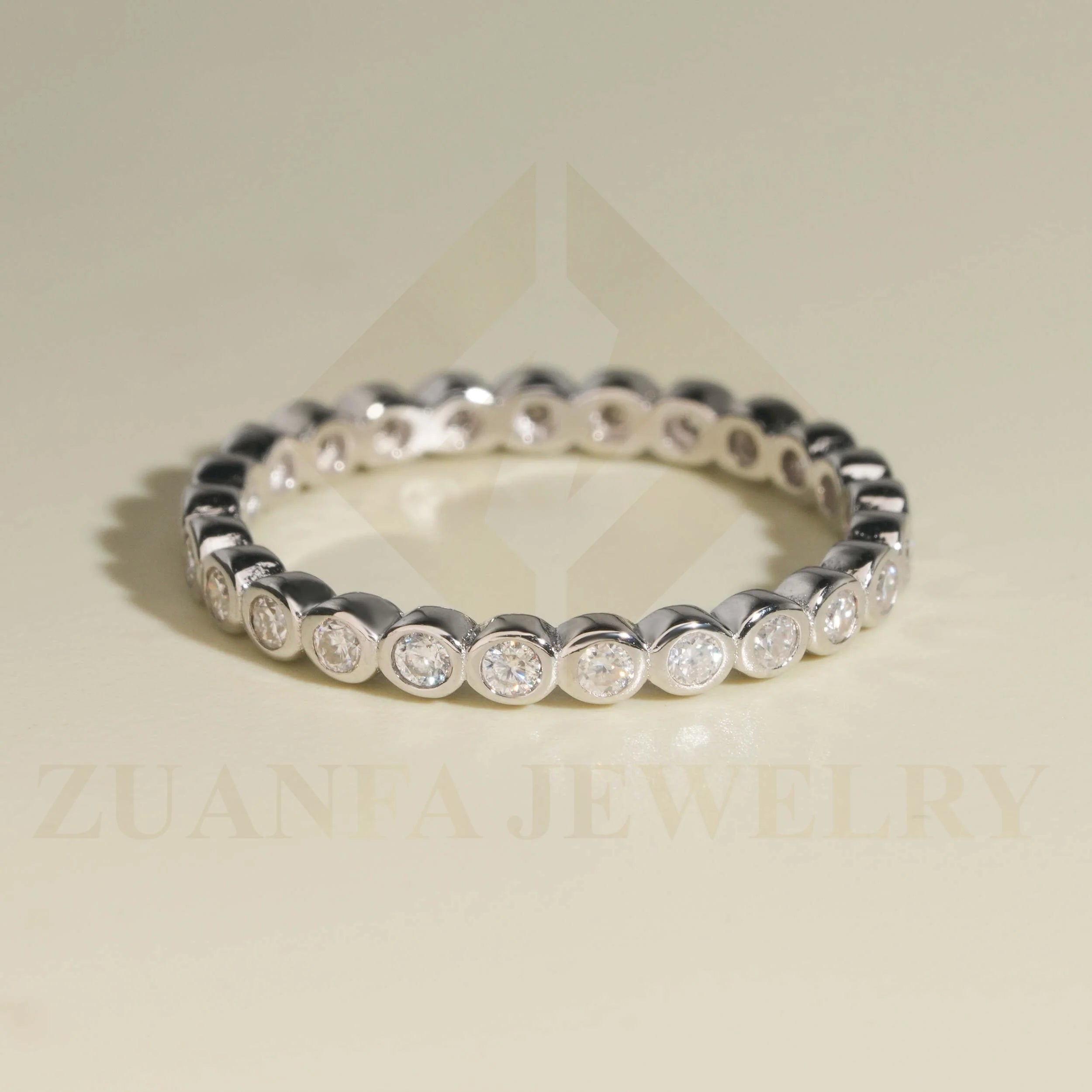 Cheap Price Wholesale Engagement Rings 925 Silver Moissanite Bezel Band Wedding Ring Gold Plated Women Jewelry