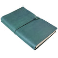 A5 Address Book Journal Custom Printing White Paper Laser Logo Diary Traveller Genuine Leather Handmade Creative